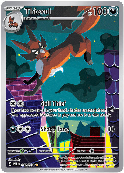 Pokemon Pitch Black Thievul #092