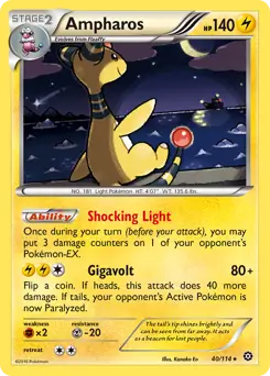 Pokemon Steam Siege Ampharos #40