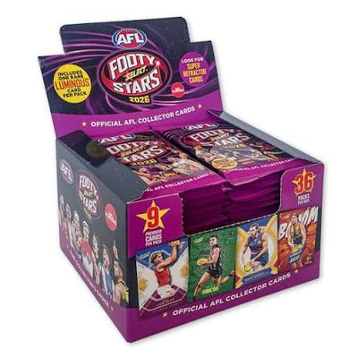 2026 Footy Stars 2026 AFL Footy Stars Booster Box