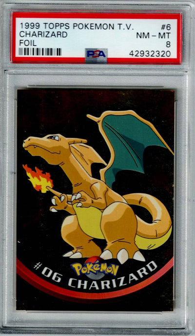 Pokemon TOPPS Charizard #6 – Foil PSA 8