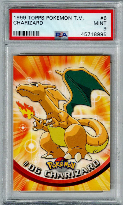Pokemon TOPPS Charizard #6 PSA 9