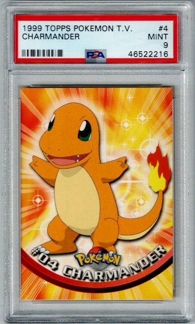 Pokemon TOPPS Charmander #4 PSA 9