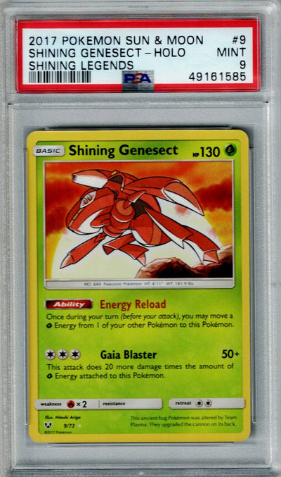 Pokemon Sun & Moon Shining Genesect #9 – Holo PSA 9