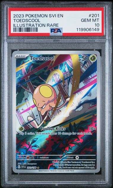 Pokemon Scarlet & Violet Toedscool #201 PSA 10