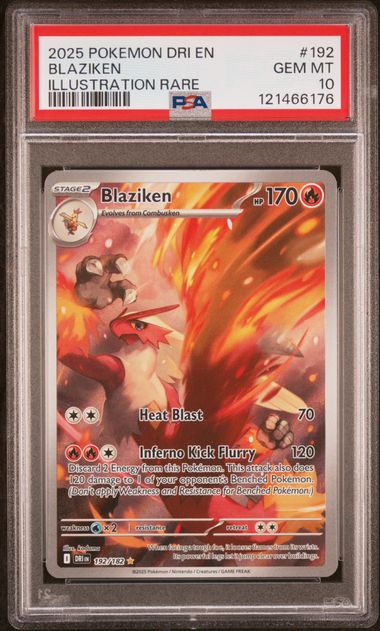 Pokemon Destined Rivals Blaziken #192 PSA 10
