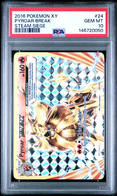 Pokemon XY Steam Siege Pyroar Break #24 PSA 10