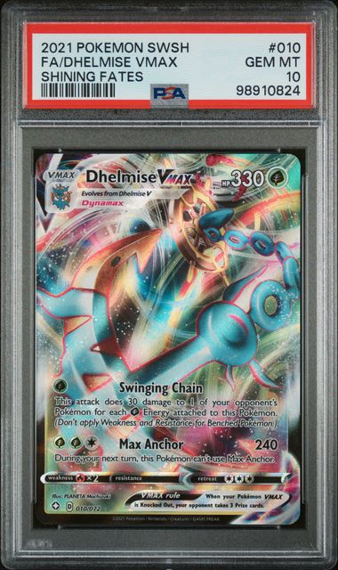 Pokemon Shining Fates Dhelmise VMAX #010 PSA 10