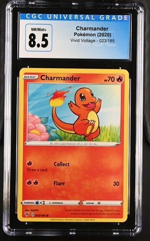 Pokemon Vivid Voltage Charmander #023 CGC 8.5