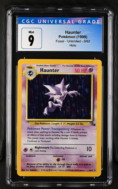 Pokemon Fossil Haunter #6 – Holo CGC 9