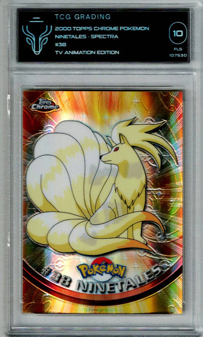 Pokemon TOPPS Chrome Ninetales #38 TCG 10