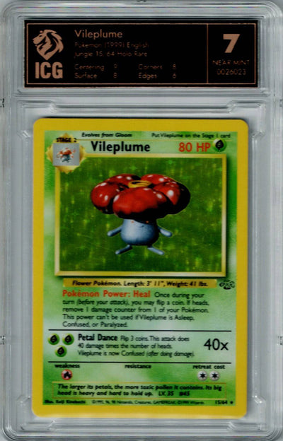 Pokemon Jungle Vileplume #15 – Holo ICG 7