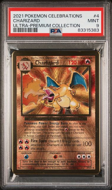 Pokemon Celebrations UPC Charizard #4 PSA 9