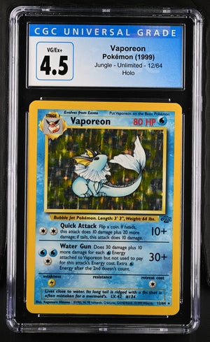Pokemon Jungle Vaporeon #12 – Holo CGC 4.5
