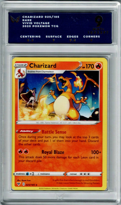 Pokemon Vivid Voltage Charizard #025 ARK 9