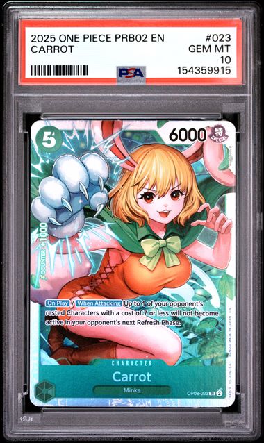 One Piece OP08 Carrot #023 PSA 10