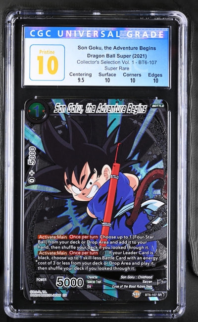 Dragon Ball Collector's Selection Vol. 1 Son Goku, the Adventure Begins #BT6-107 CGC 10