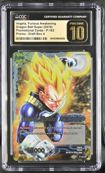 Dragon Ball Promotional Cards Vegeta, Furious Awakening #P-163 CGC 10