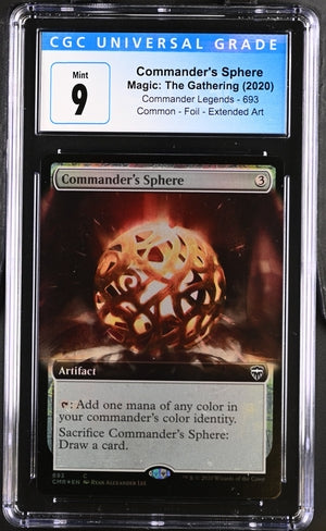 Magic The Gathering Commander Legends Commander's Sphere #693 CGC 9