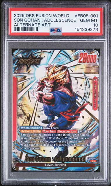 Dragon Ball FB08 Son Gohan : Adolescence #001 PSA 10