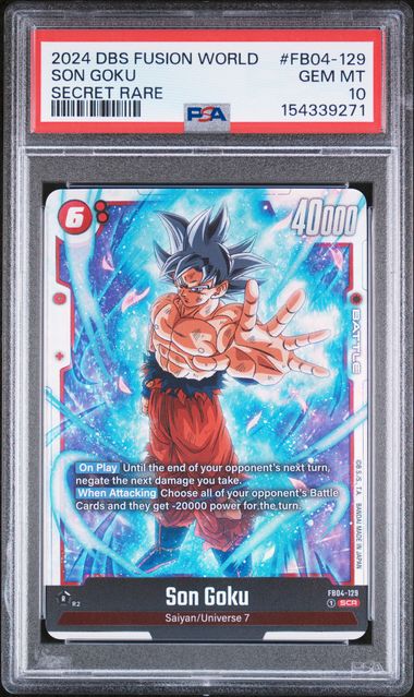 Dragon Ball FB04 Son Goku #129 PSA 10