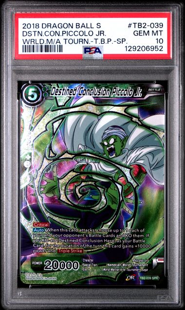 Dragon Ball TB2 Destined Conclusion Piccolo Jr. #039 PSA 10