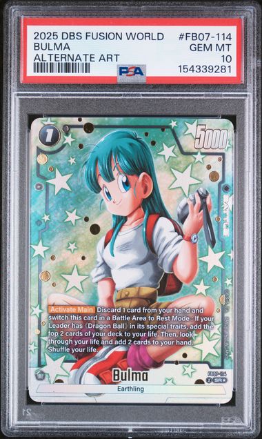 Dragon Ball FB08 Bulma #114 PSA 10