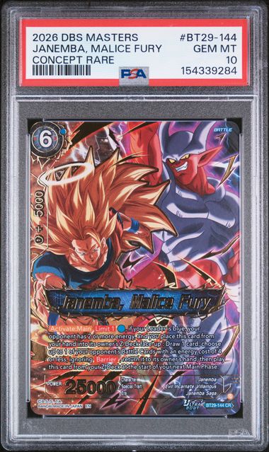 Dragon Ball FB07 Janemba, Malice Fury #144 PSA 10