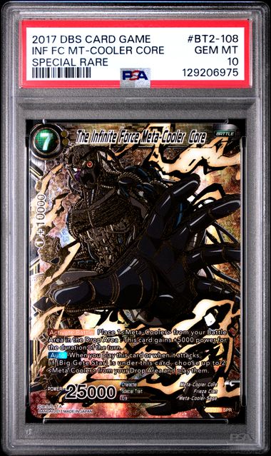 Dragon Ball BT2 The Infinite Force Meta Cooler Core #108 PSA 10