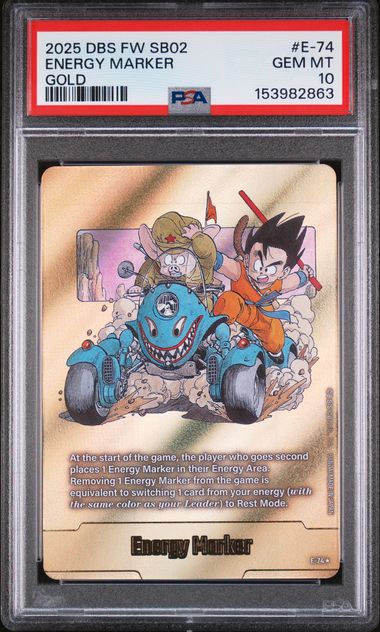 Dragon Ball SB02 Energy Marker #74 PSA 10