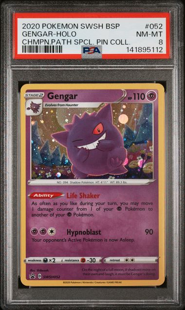 Pokemon SWSH Black Star Promo Gengar #052 PSA 10