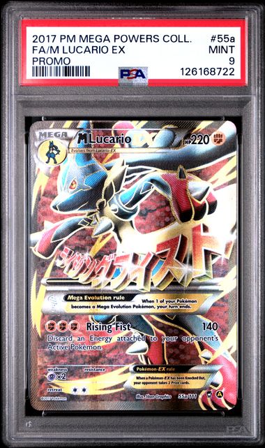 Pokemon Furious Fists M Lucario Ex #55a PSA 9