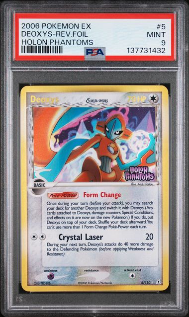 Pokemon Holon Phantoms Deoxys #5 PSA 9