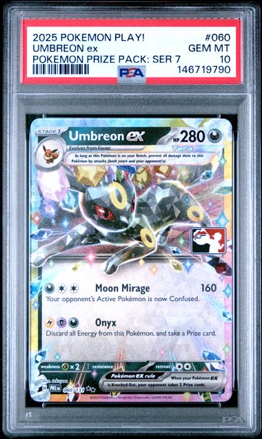 Pokemon Series 7 Umbreon Ex #060 PSA 10