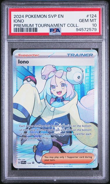 Pokemon SV Black Star Promo Iono #124 PSA 10