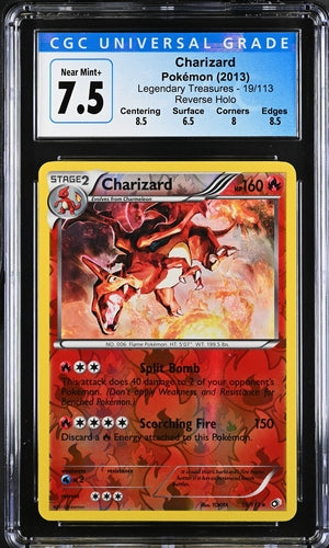 Pokemon Legendary Treasures Charizard #19 CGC 7.5