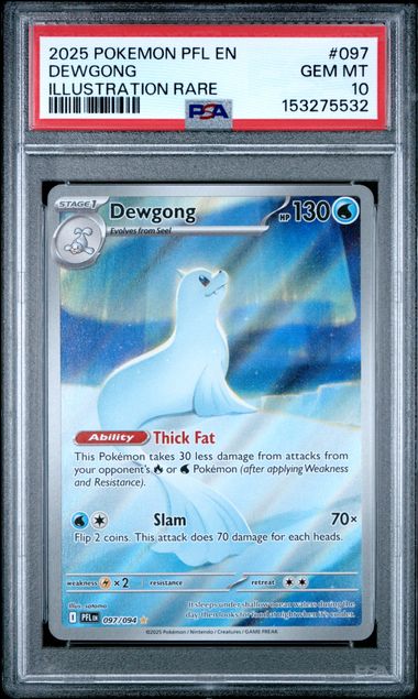 Pokemon Phantasmal Flames Dewgong #097 PSA 10