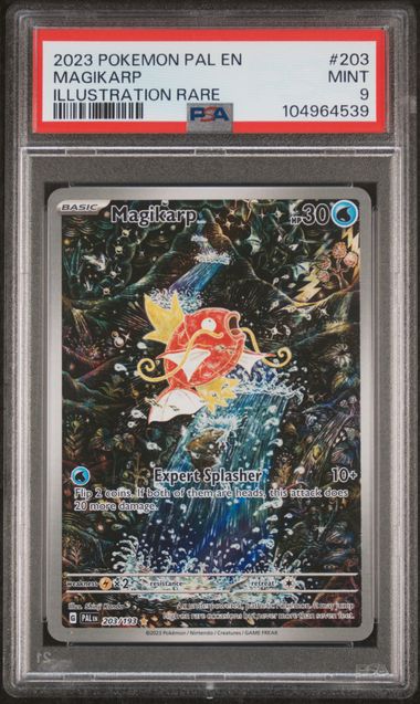 Pokemon Paldean Fates Magikarp #203 PSA 9