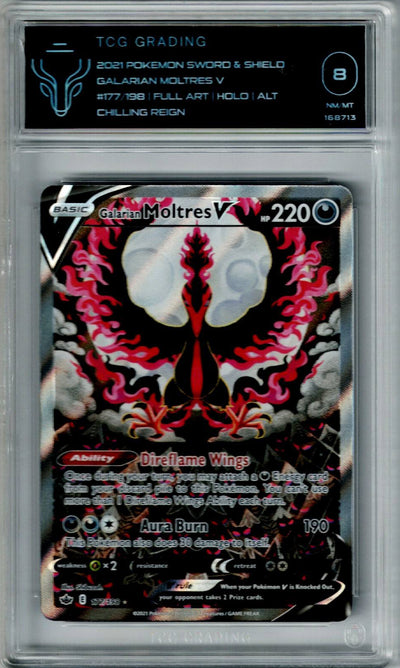 Pokemon JP Chilling Regin Galarian Moltres V #177 TCG 8