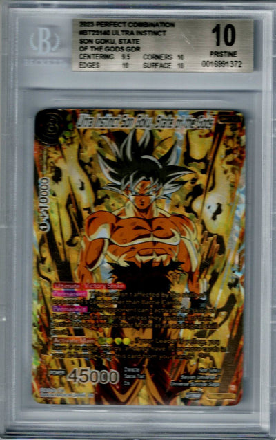 Dragon Ball BT23 Ultra Instinct Son Goku, State Of The Gods #140 BGS 10