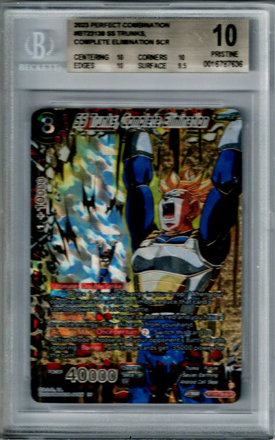 Dragon Ball BT23 SS Trunks, Complete Elimination #136 BGS 10
