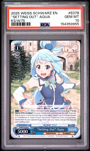 Weiss Schwarz KS/W75 "Settting Out" #E078 PSA 10