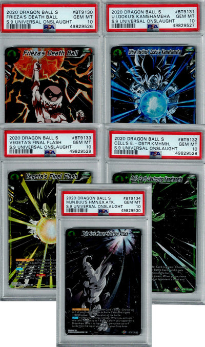 Dragon Ball BT9 Sequential Universal Onslaught Set #130 PSA 10