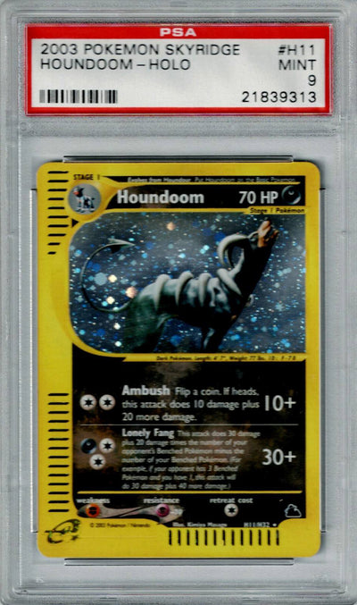 Pokemon Skyridge Houndoom #H11 – Holo PSA 9