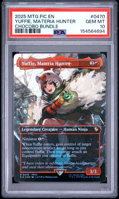 Magic The Gathering Final Fantasy Yuffie, Materia Hunter #0470 PSA 10