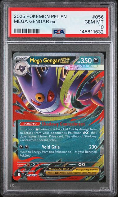 Pokemon Phantasmal Flames Mega Gengar ex #056 PSA 10