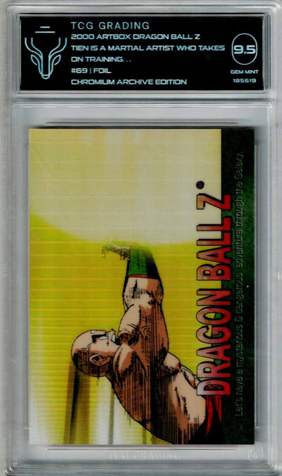 Dragon Ball Chromum Archive Edition Tien Is A Martial Artist Who Takes On Training #69 TCG 9.5