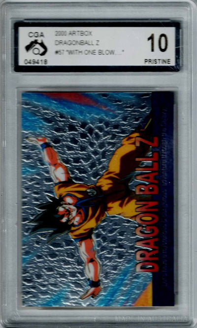 Dragon Ball 2000 Artbox "With One Blow..." #57 CGA 10