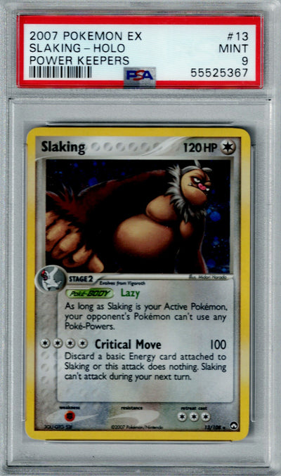 Pokemon Power Keepers Slaking #13 – Holo PSA 9