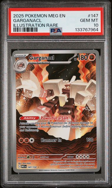 Pokemon Mega Evolution Garganacl #147 PSA 10