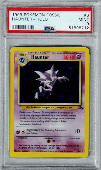 Pokemon Fossil Haunter #6 – Holo PSA 9